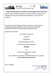 ALIMENTAZIONE CONSAPEVOLE E NUTRIZIONE