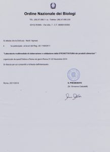 ETICHETTATURA ALIMENTI